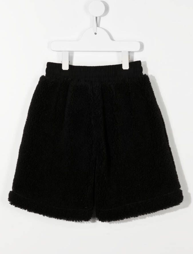 Natasha Zinko Kids Fleece shorts Zwart