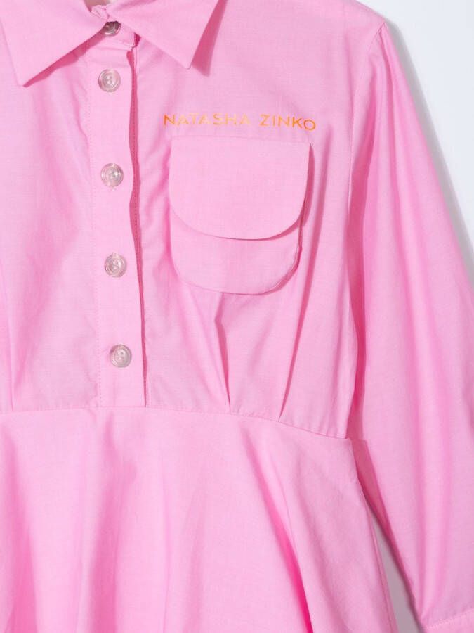 Natasha Zinko Kids Gelaagde jurk Roze