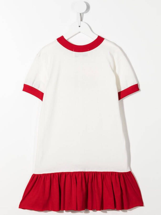 Natasha Zinko Kids Mini-jurk met print Wit
