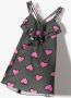 Natasha Zinko Kids Mini-jurk met ruches Groen - Thumbnail 4