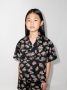 Natasha Zinko Kids Shirt met bloe print Zwart - Thumbnail 2
