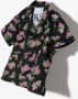 Natasha Zinko Kids Shirt met bloe print Zwart - Thumbnail 4