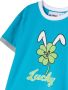 Natasha Zinko Kids T-shirt met grafische print Blauw - Thumbnail 3