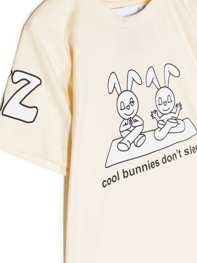 Natasha Zinko Kids T-shirt met print Wit