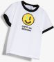 Natasha Zinko Kids T-shirt met smileyprint Wit - Thumbnail 2