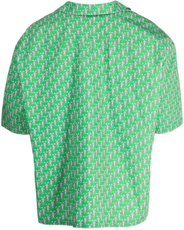 Natasha Zinko Shirt met logoprint Groen