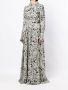 Natasha Zinko Maxi-jurk met madeliefjesprint Zwart - Thumbnail 3