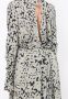 Natasha Zinko Maxi-jurk met madeliefjesprint Zwart - Thumbnail 5