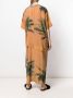 Natasha Zinko Maxi-jurk met palmboom print Beige - Thumbnail 4