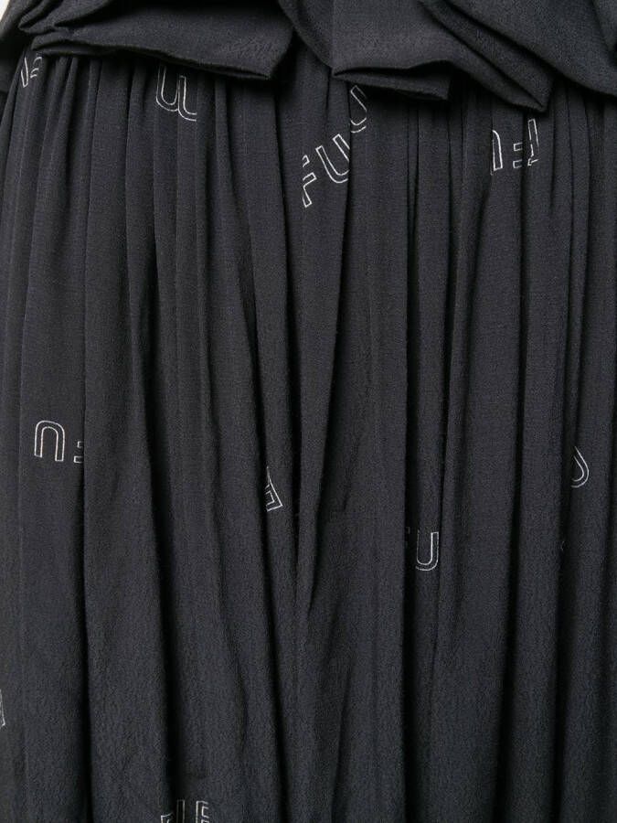 Natasha Zinko Maxi-jurk met print Zwart