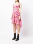 Natasha Zinko Midi-jurk met bloemenprint Roze - Thumbnail 2