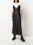 Natasha Zinko Midi-jurk met contrastvlak Zwart - Thumbnail 3