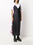 Natasha Zinko Midi-jurk met contrastvlak Zwart - Thumbnail 4
