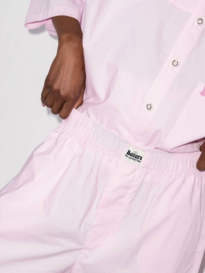 Natasha Zinko Shorts met elastische taille Roze