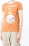 Natasha Zinko T-shirt met tekst Oranje - Thumbnail 4