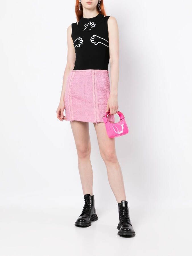 Natasha Zinko Tanktop met grafische print Zwart