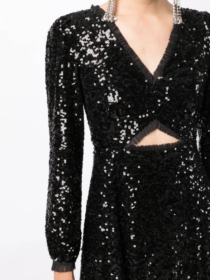 Needle & Thread Elara midi-jurk verfraaid met pailletten Zwart