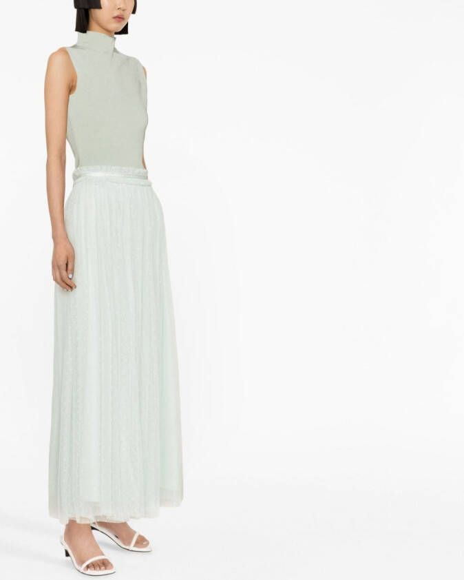 Needle & Thread Gelaagde maxi-rok Groen