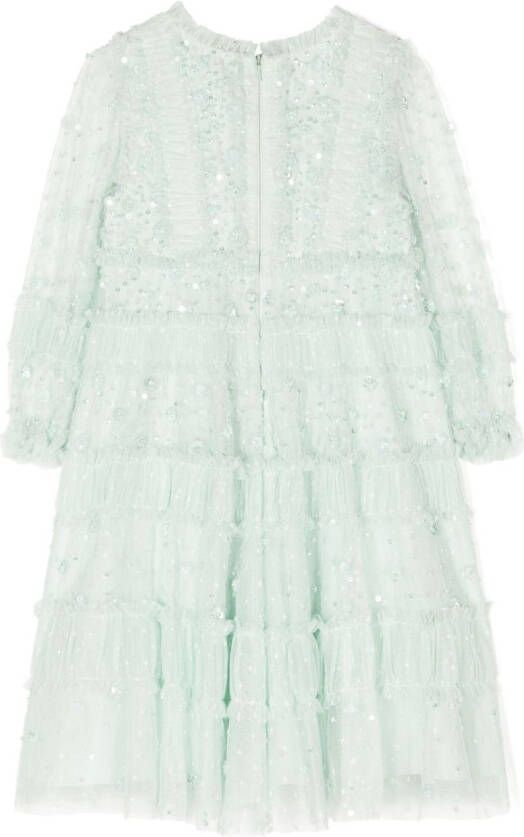 NEEDLE & THREAD KIDS Jurk met lange mouwen Groen