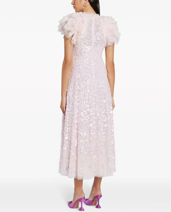 Needle & Thread Maxi-jurk met pailletten Roze