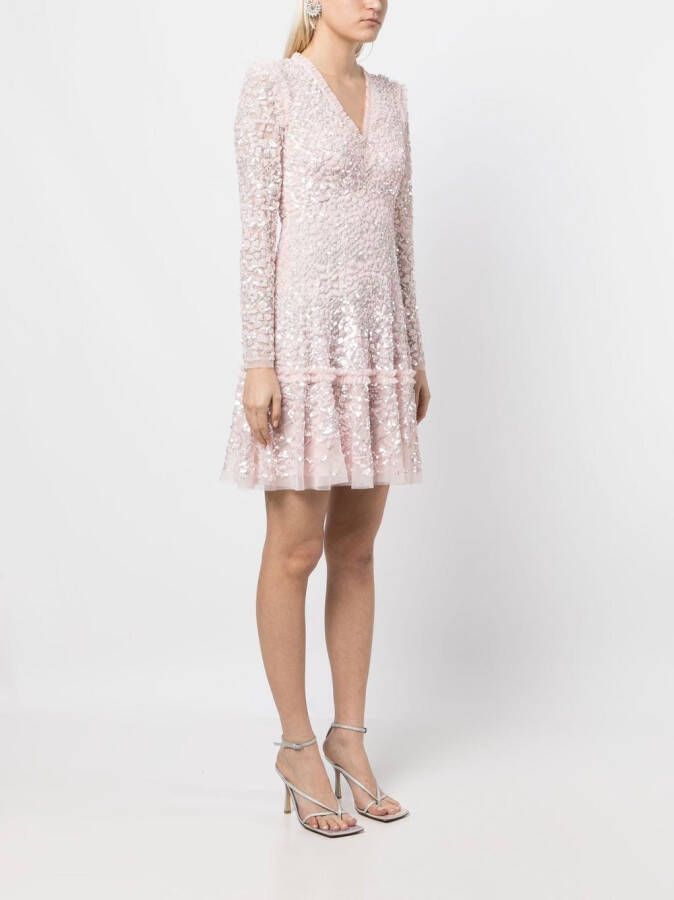 Needle & Thread Skaterjurk met pailletten Roze