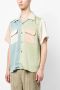 Needles Overhemd met colourblocking Groen - Thumbnail 3