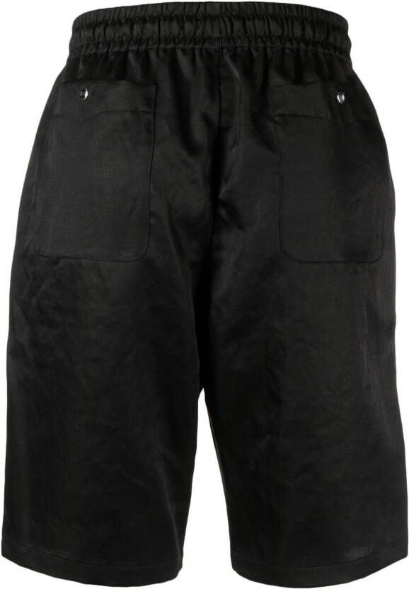 Needles Trainingsshorts met trekkoordtaille Zwart