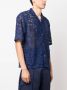 Needles Overhemd met bloemenkant Blauw - Thumbnail 3