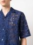 Needles Overhemd met bloemenkant Blauw - Thumbnail 5