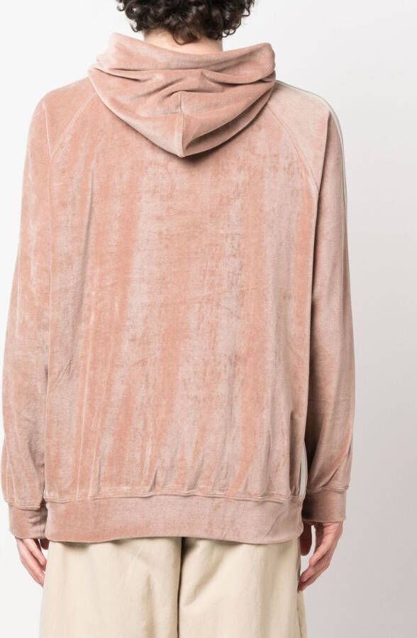 Needles Hoodie met zijstreep Roze