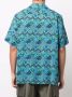 Needles Overhemd met abstracte print Blauw - Thumbnail 4