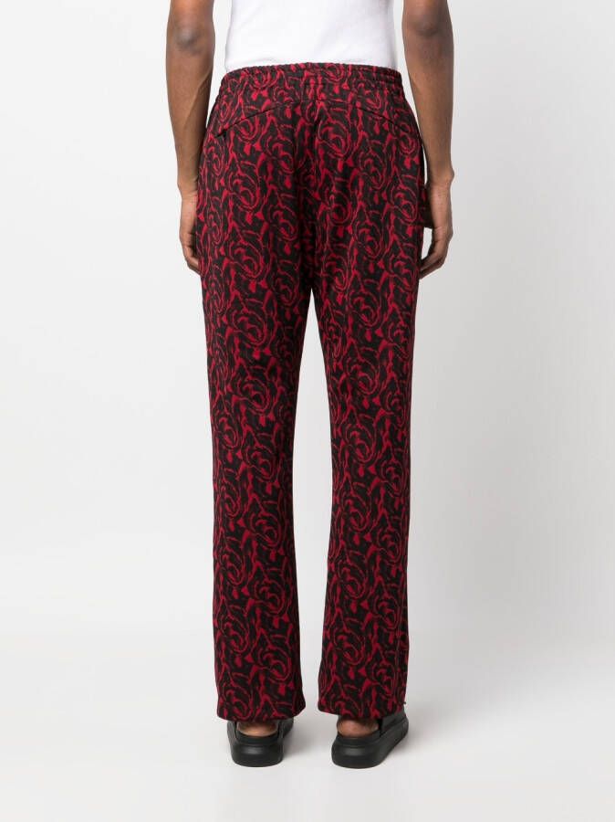 Needles Gesmockte broek Rood