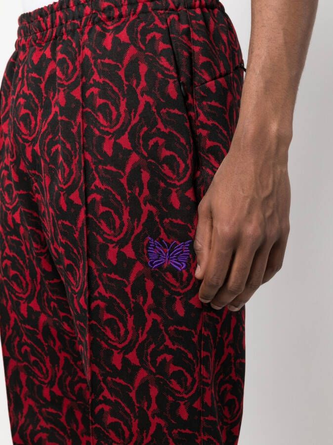 Needles Gesmockte broek Rood