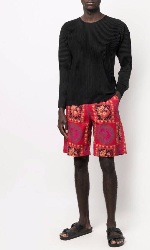 Needles Shorts met print Rood