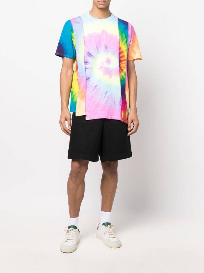 Needles T-shirt met patchwork Blauw