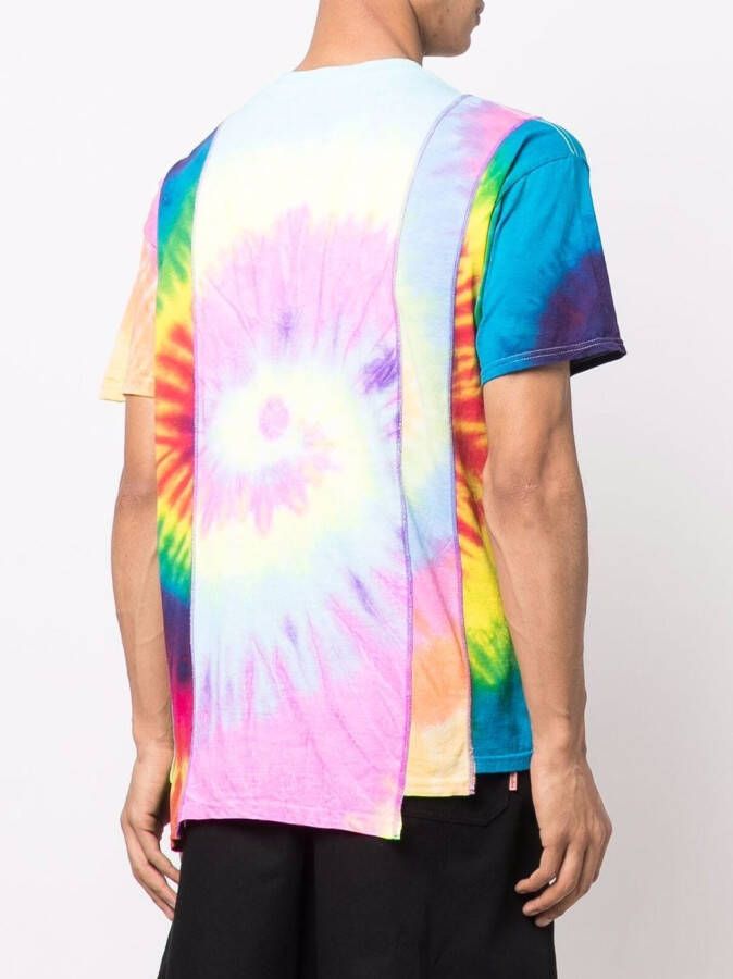 Needles T-shirt met patchwork Blauw