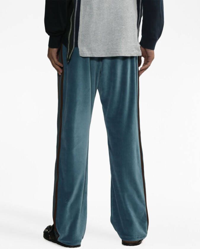 Needles Trainingsbroek met zijstreep Blauw