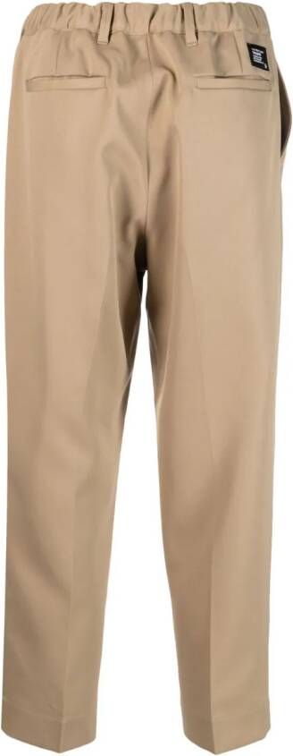 Neighborhood Broek met logopatch Beige