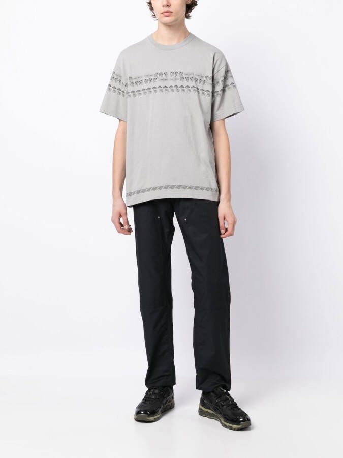 Neighborhood T-shirt met print Grijs