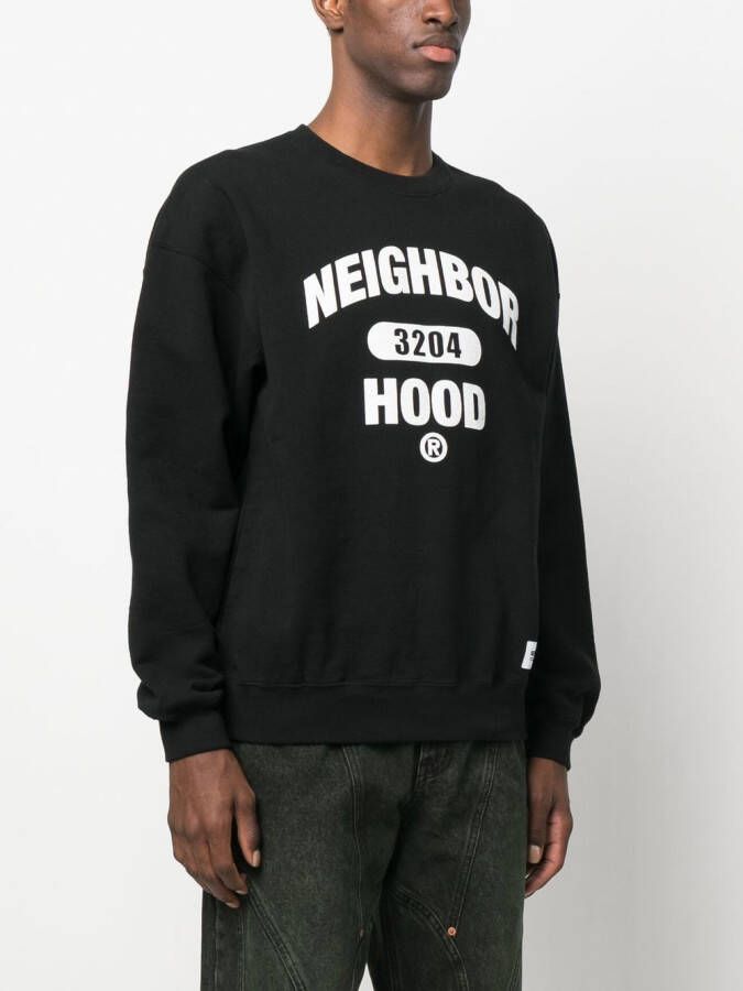 Neighborhood Sweater met logoprint Zwart