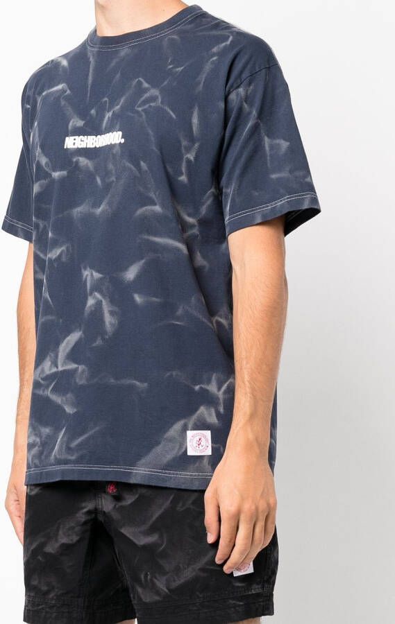 Neighborhood T-shirt met logoprint Blauw