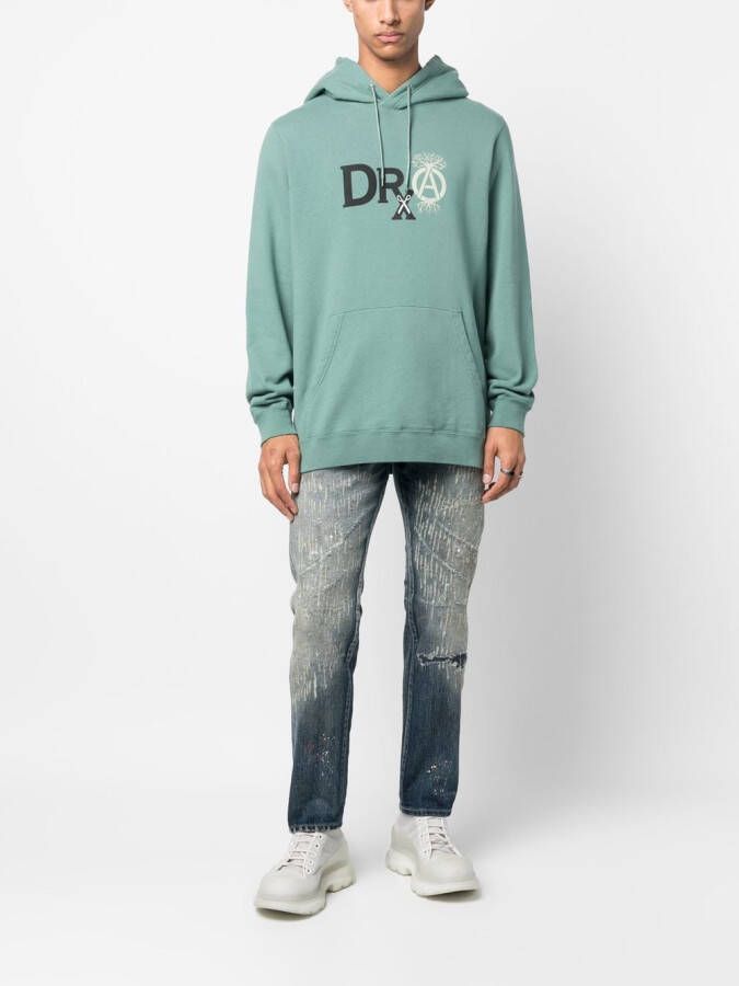 Neighborhood x DRXSRL hoodie met logoprint Groen