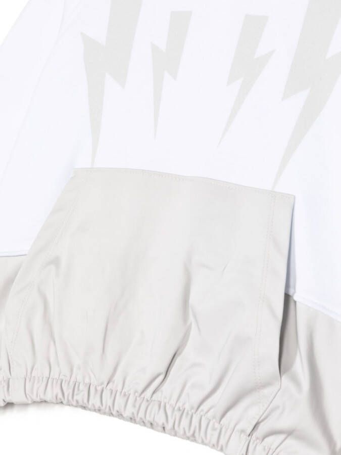 Neil Barrett Kids Hoodie met print Blauw