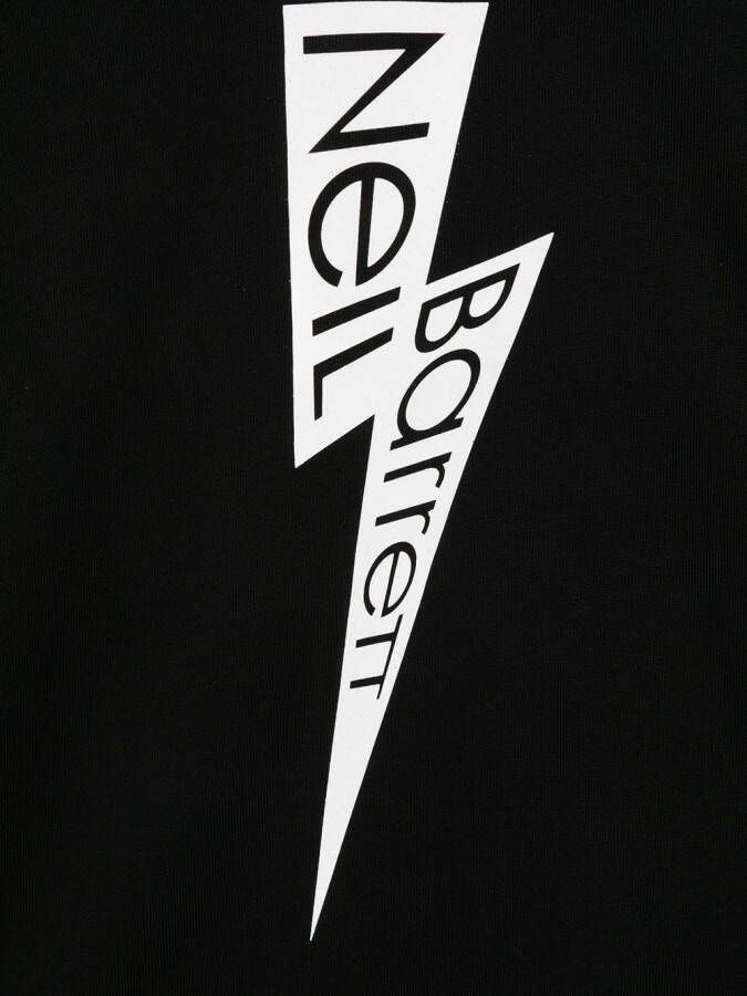 Neil Barrett Kids Sweater met logoprint Zwart