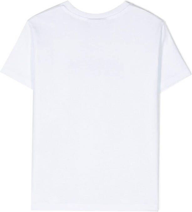 Neil Barrett Kids T-shirt met logoprint Wit