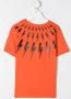 Neil Barrett Kids T-shirt met print Oranje - Thumbnail 2