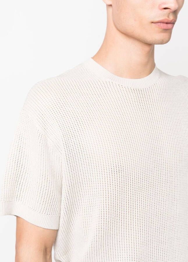 Neil Barrett Opengebreide trui Beige