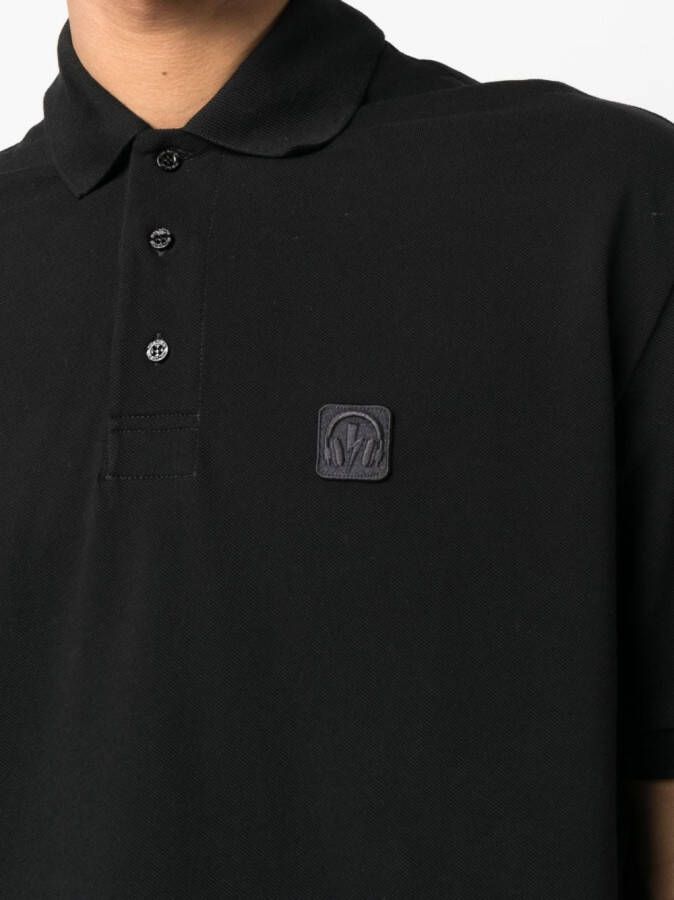 Neil Barrett Poloshirt met logopatch Zwart