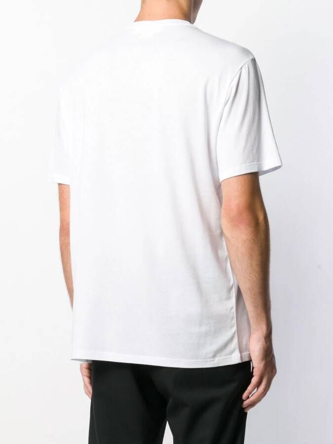 Neil Barrett T-shirt met contrasterende print Wit