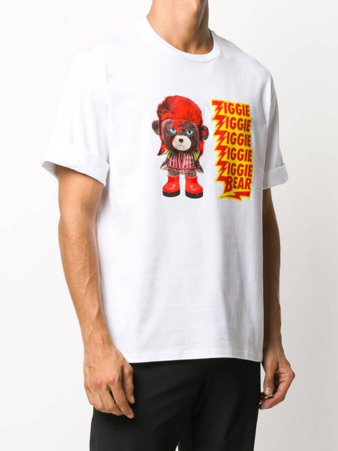 Neil Barrett T-shirt met print Wit
